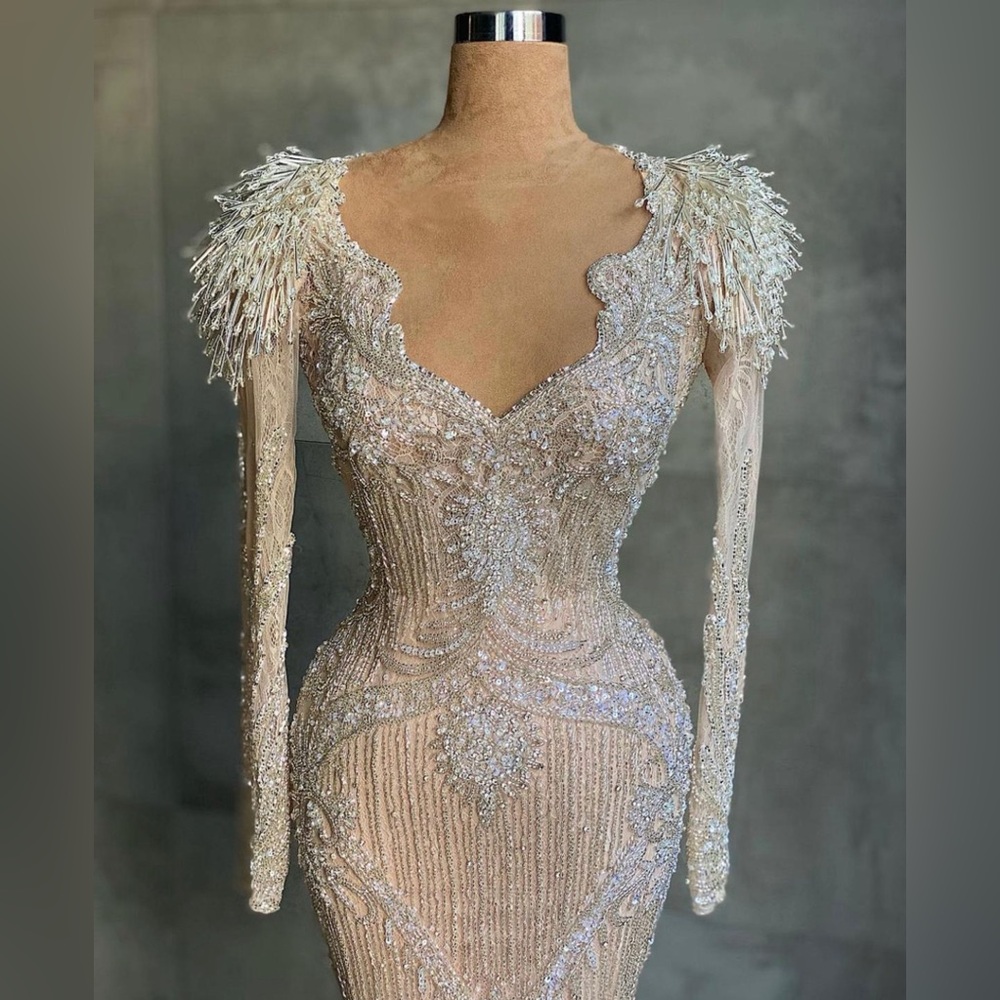 Gorgeous sequin custom made dress size M